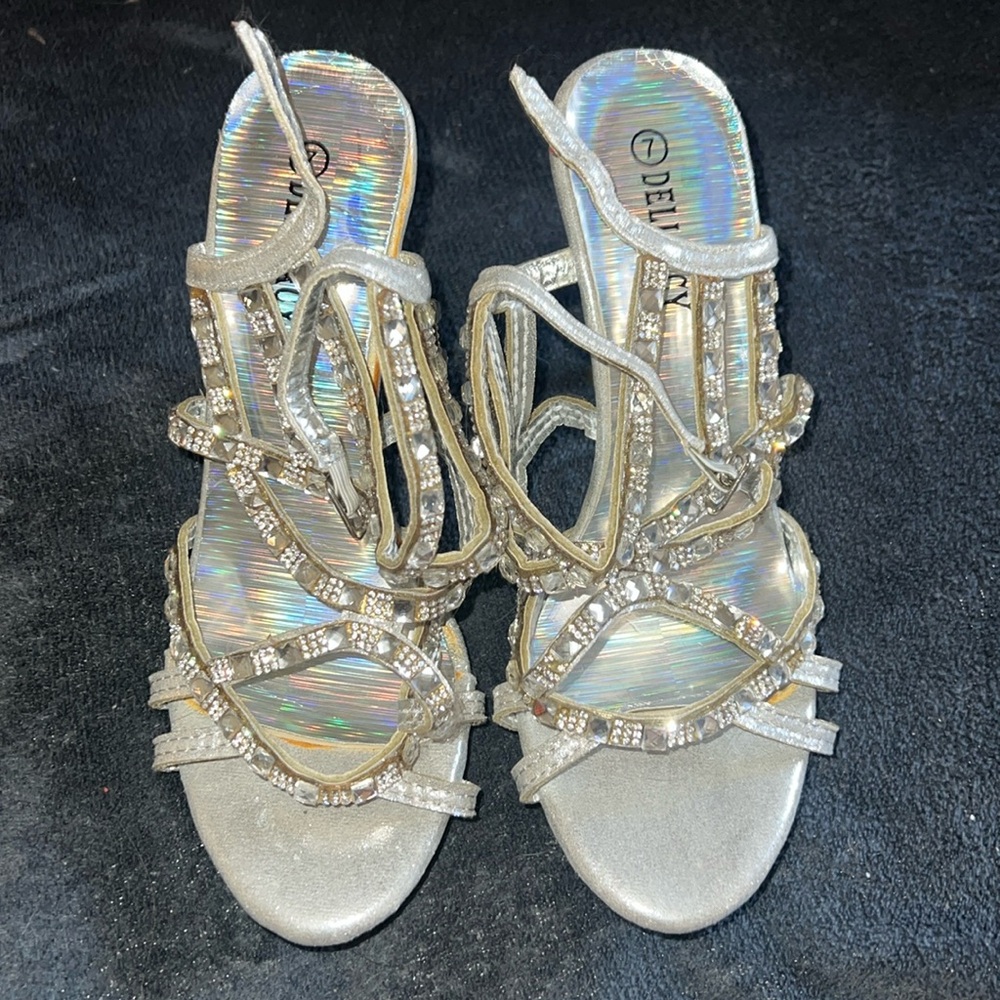 Silver heels